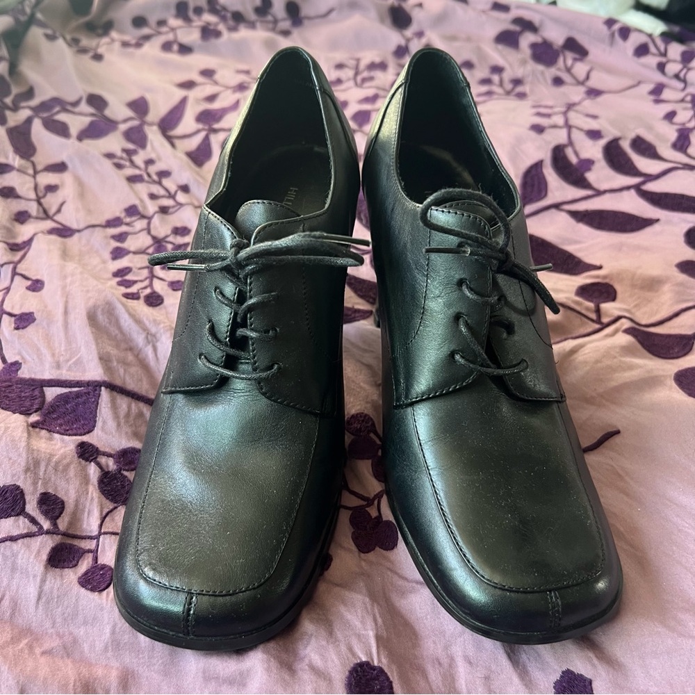 vintage 90s leather heeled boots